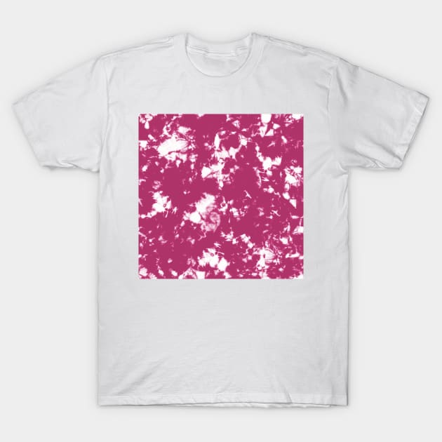 Pink bubble gum Storm - Tie-Dye Shibori Texture T-Shirt by marufemia